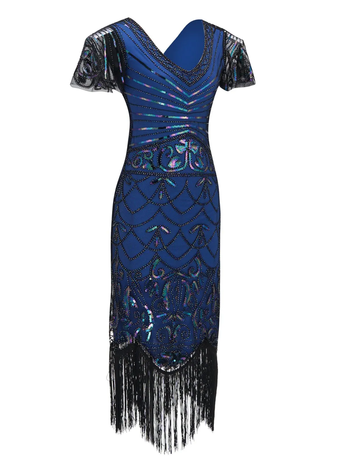 1920s Fringed Flapper Gatsby Dress