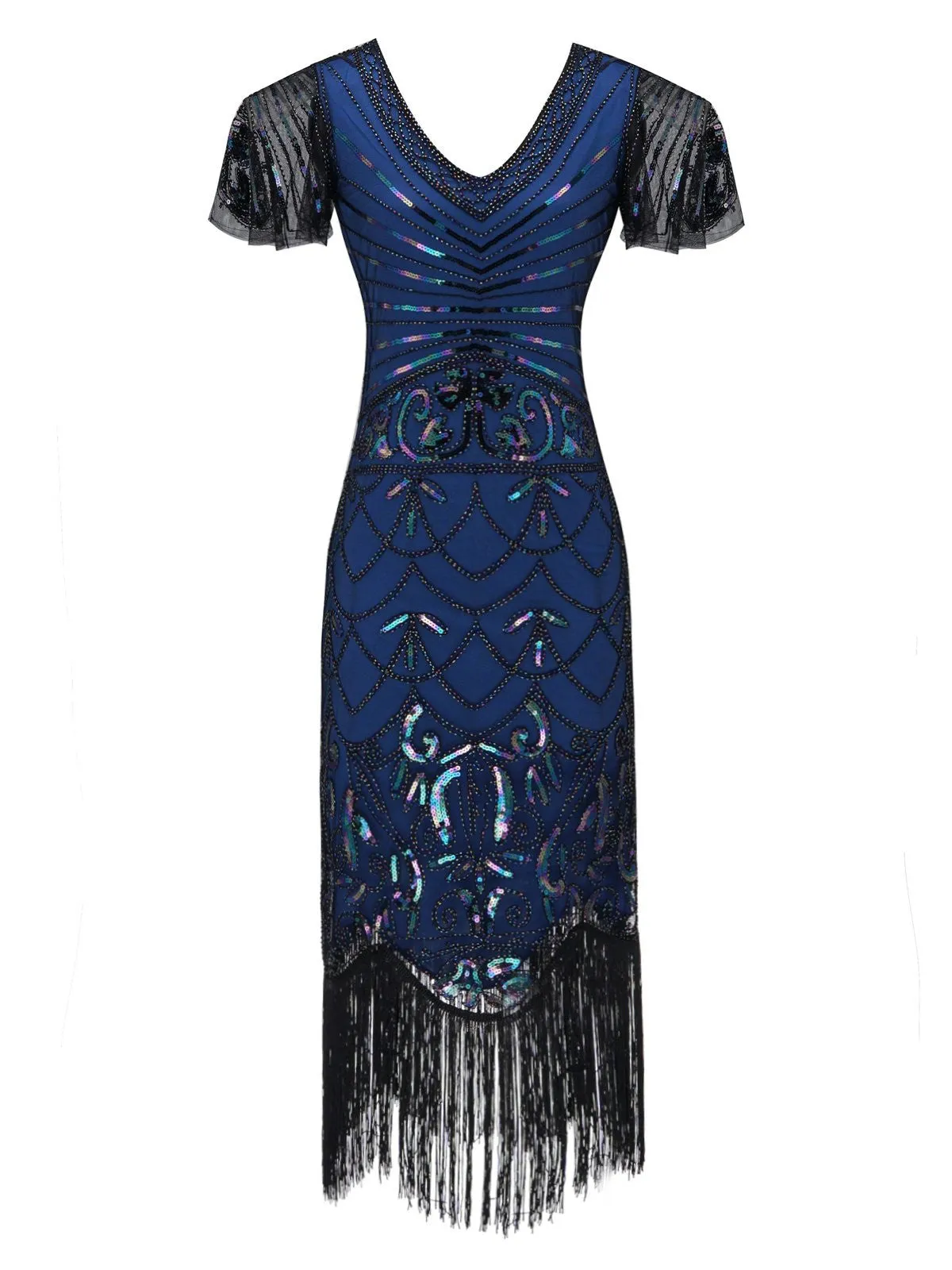 1920s Fringed Flapper Gatsby Dress