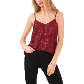 1.State Womens V-Neck Sequined Tank Top