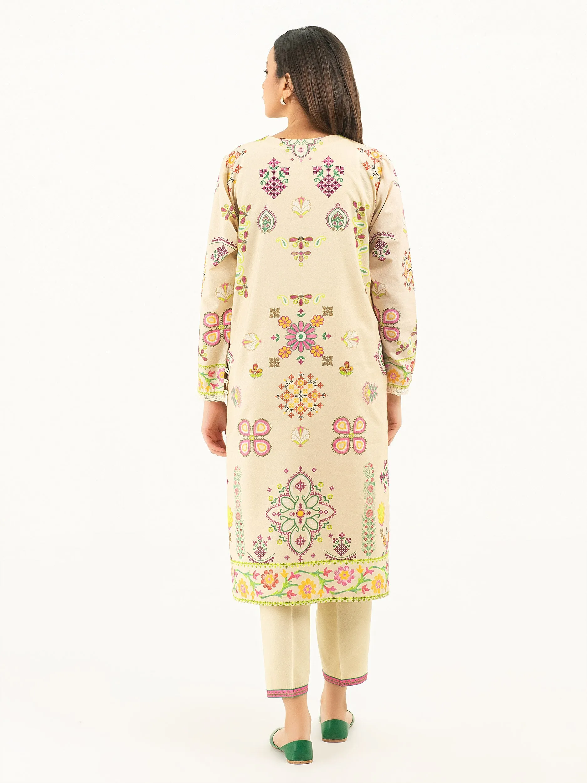 2 Piece Karandi Suit-Printed (Pret)