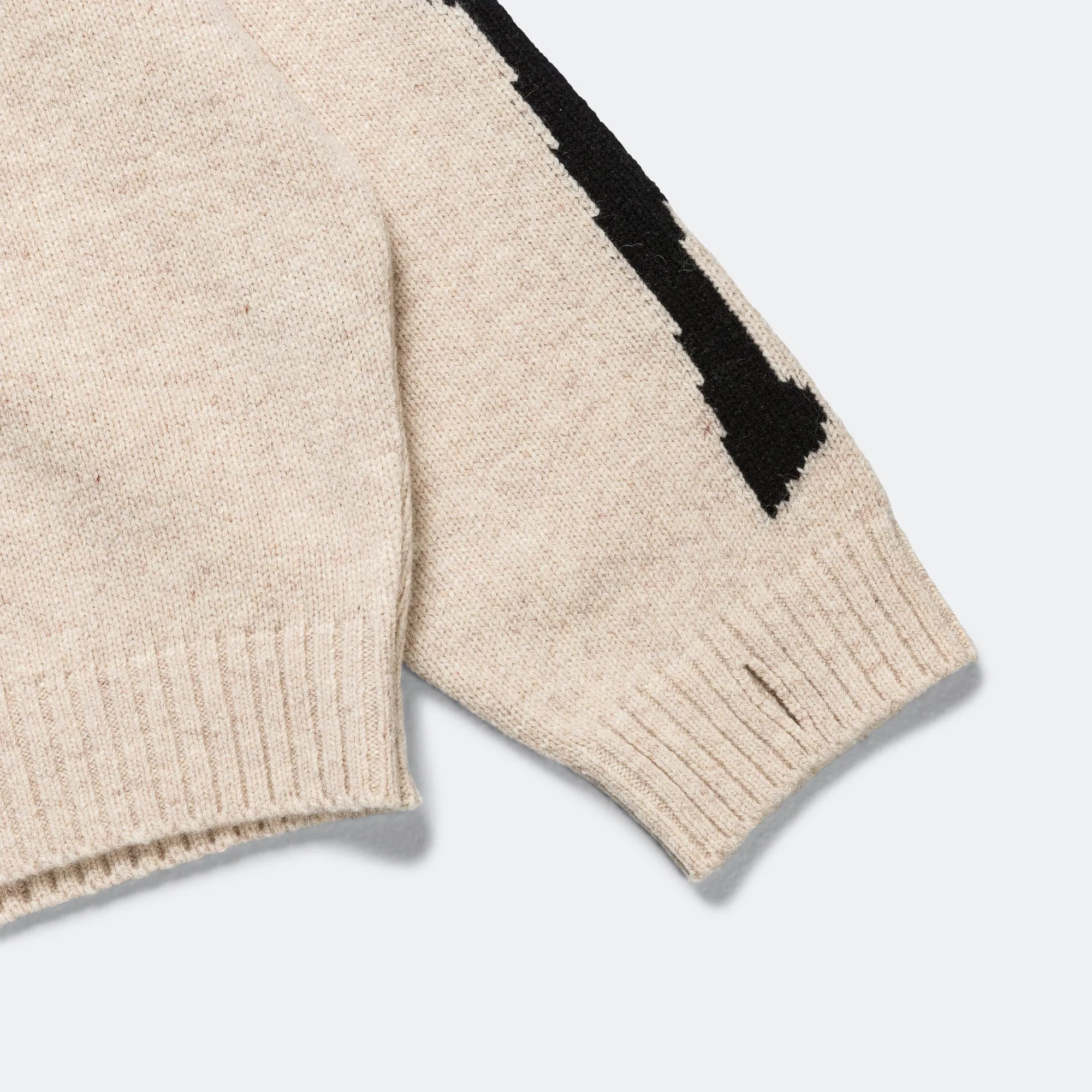 5G Wool BONE Crew Sweater - Ecru