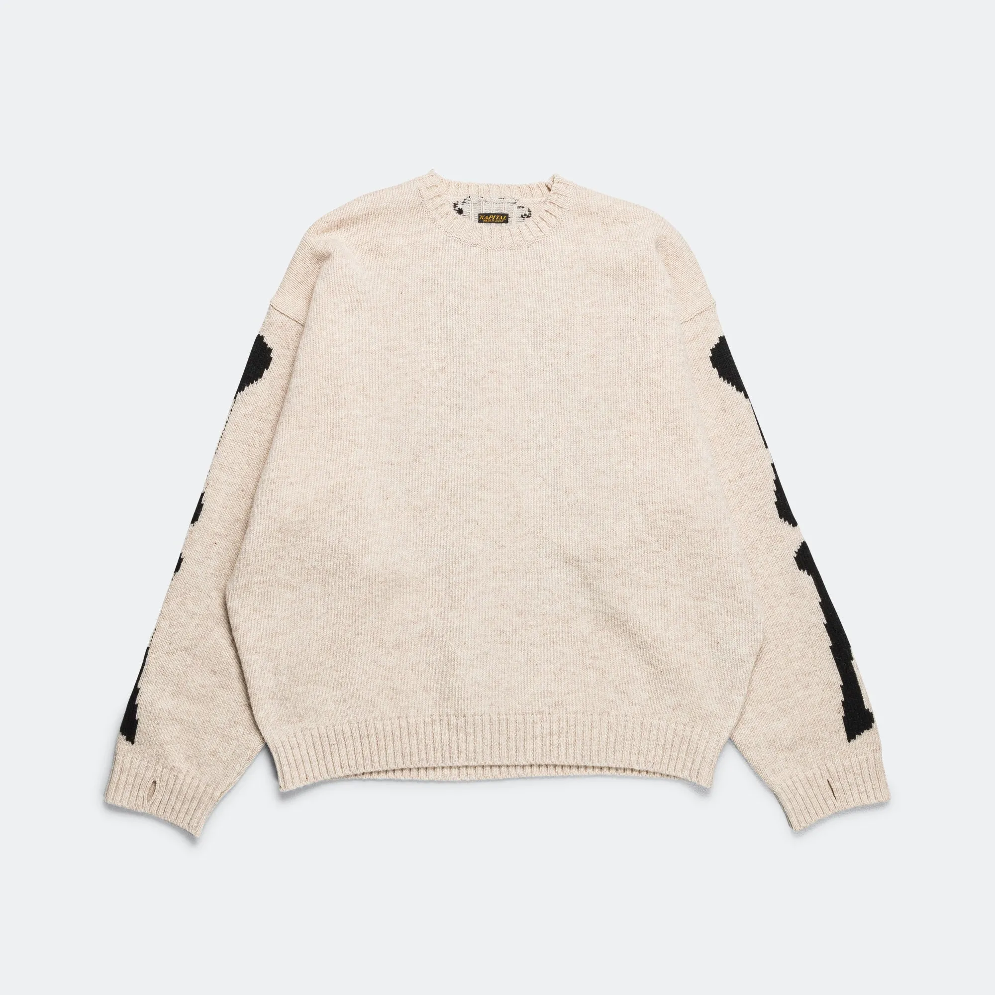 5G Wool BONE Crew Sweater - Ecru