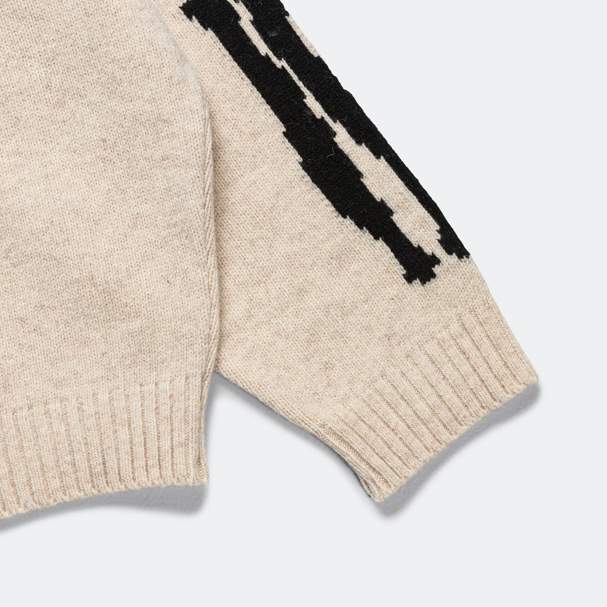 5G Wool BONE Crew Sweater - Ecru