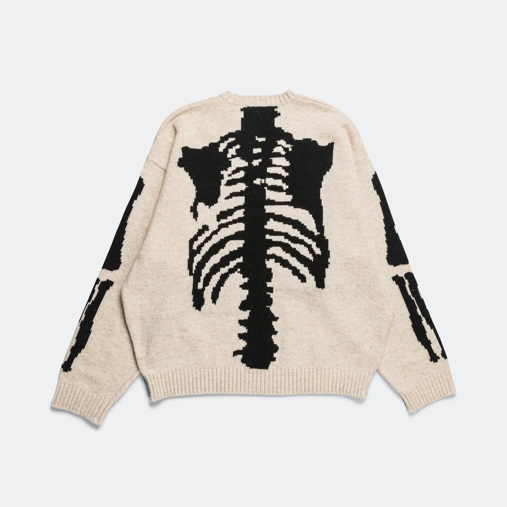 5G Wool BONE Crew Sweater - Ecru