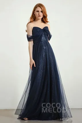 A-Line Sweep-Brush Train Bridesmaid Dress Formal Dresses CB0287