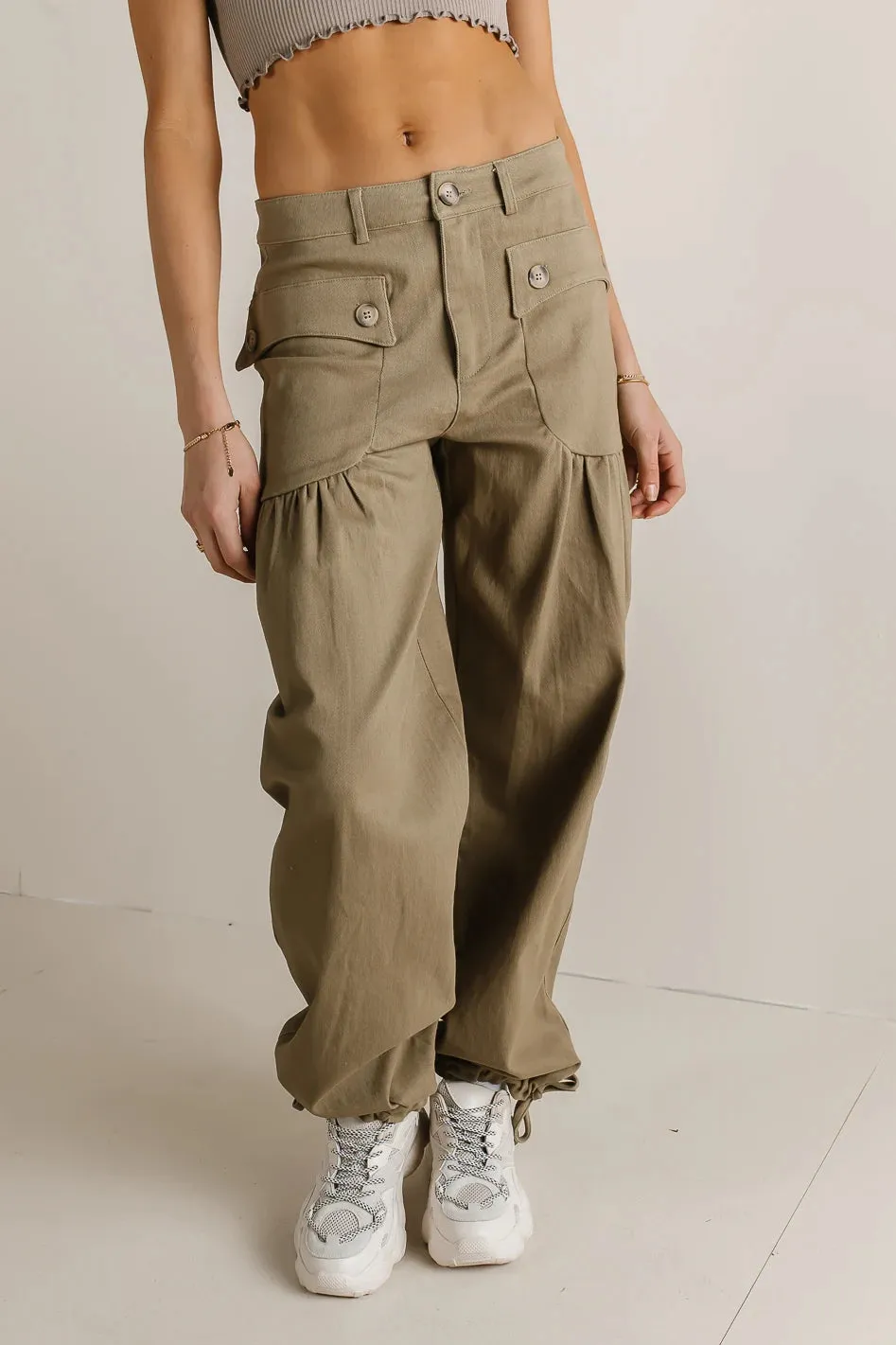 Adalynn Pants in Olive - FINAL SALE