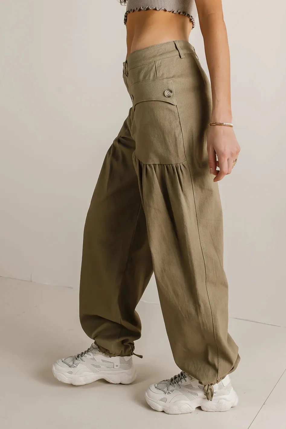 Adalynn Pants in Olive - FINAL SALE