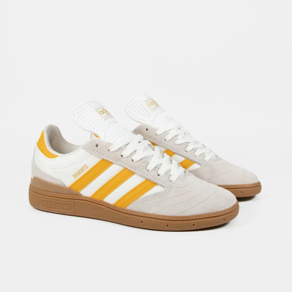 Adidas Skateboarding - Busenitz Shoes - Crystal White / Preloved Yellow / Gum