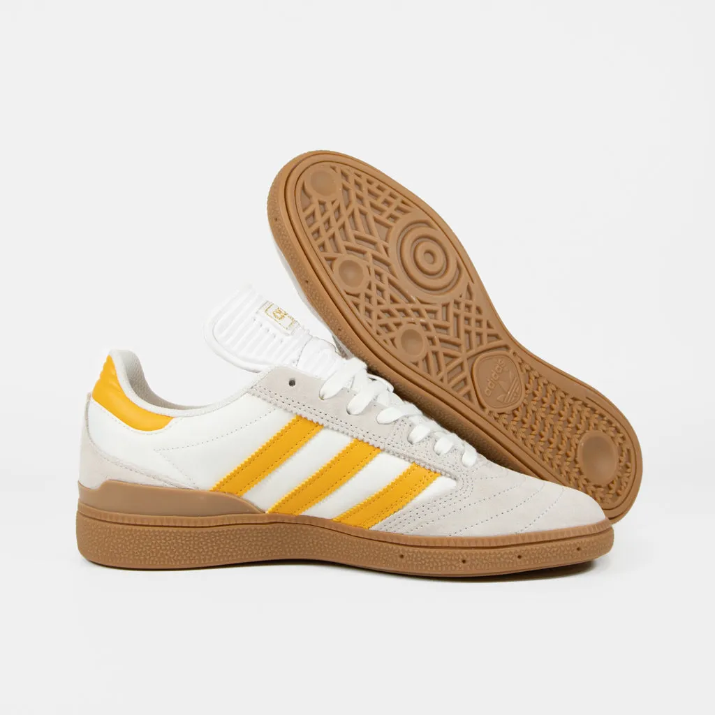 Adidas Skateboarding - Busenitz Shoes - Crystal White / Preloved Yellow / Gum