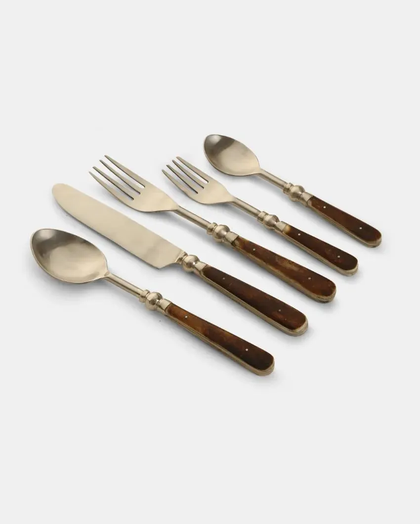 Antique Finish Cutlery | Set of 5