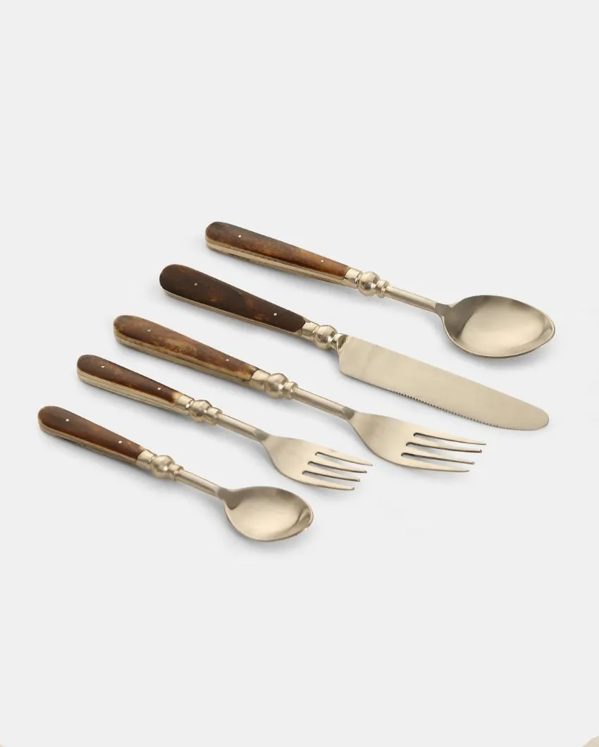 Antique Finish Cutlery | Set of 5