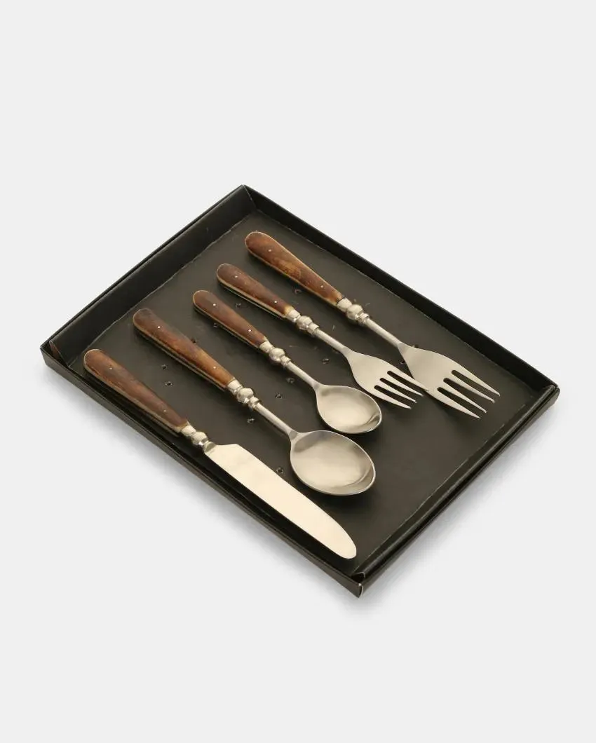 Antique Finish Cutlery | Set of 5