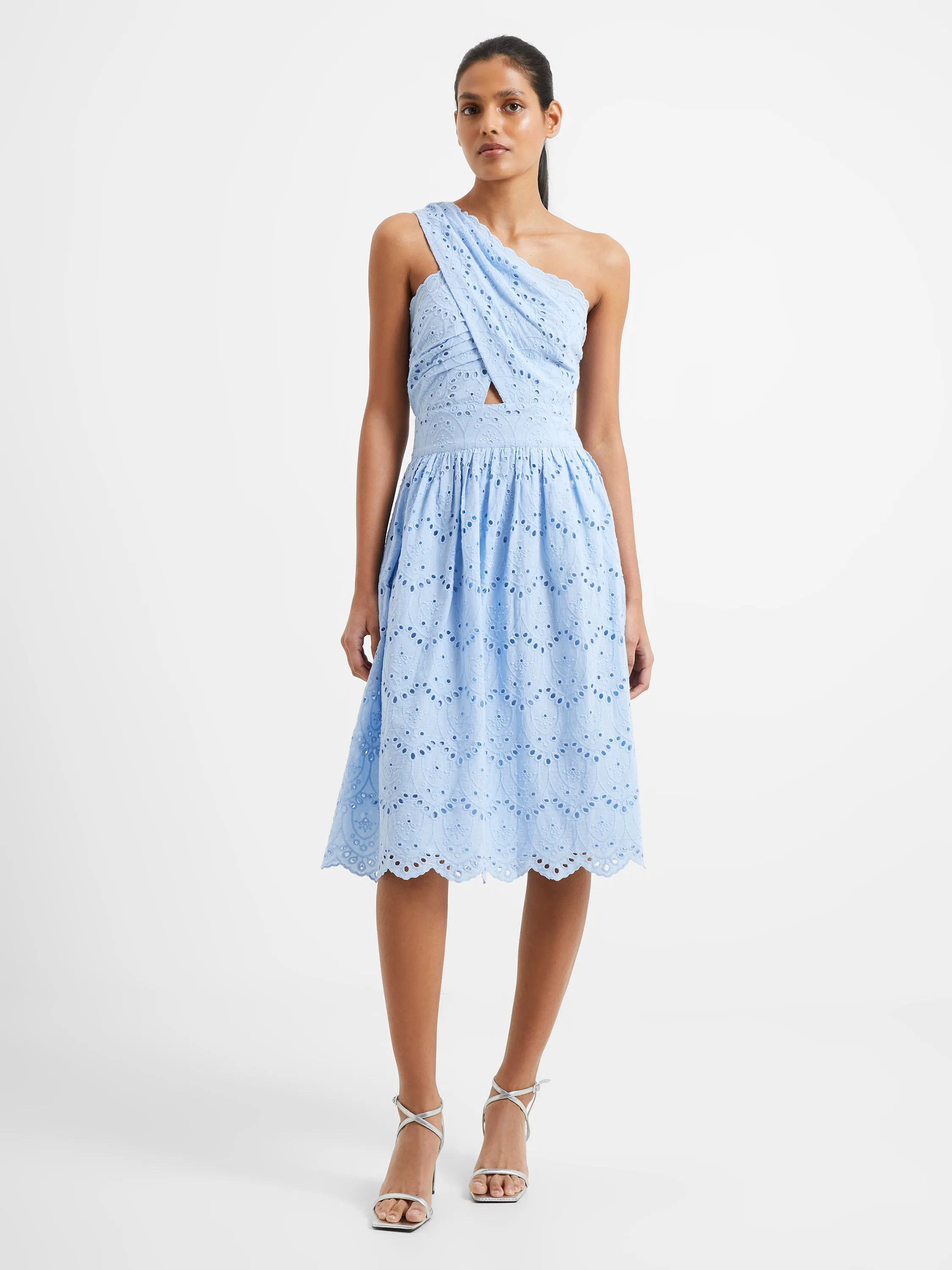 Appelona Broderie Anglaise One Shoulder Dress