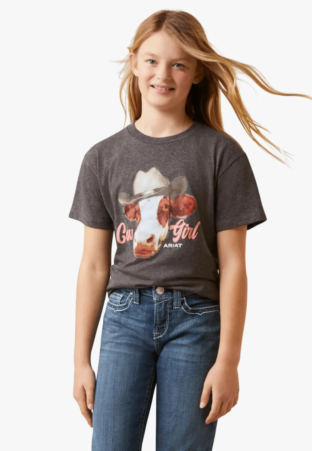 Ariat Girls Cow Girl T-Shirt