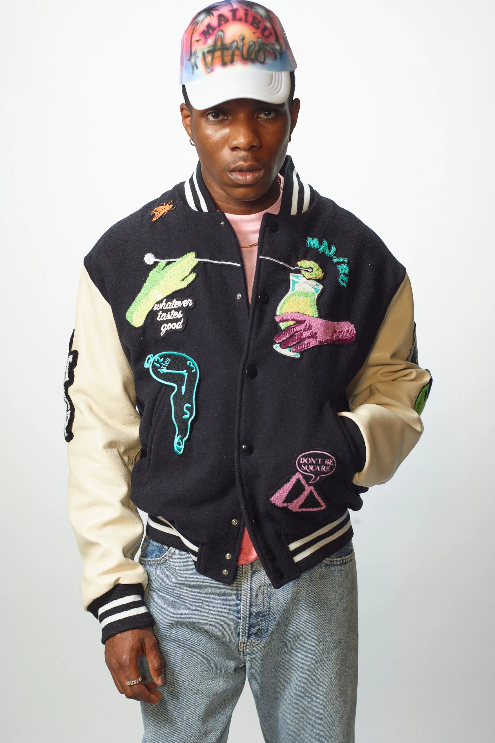 Aries x Malibu Varsity Jacket