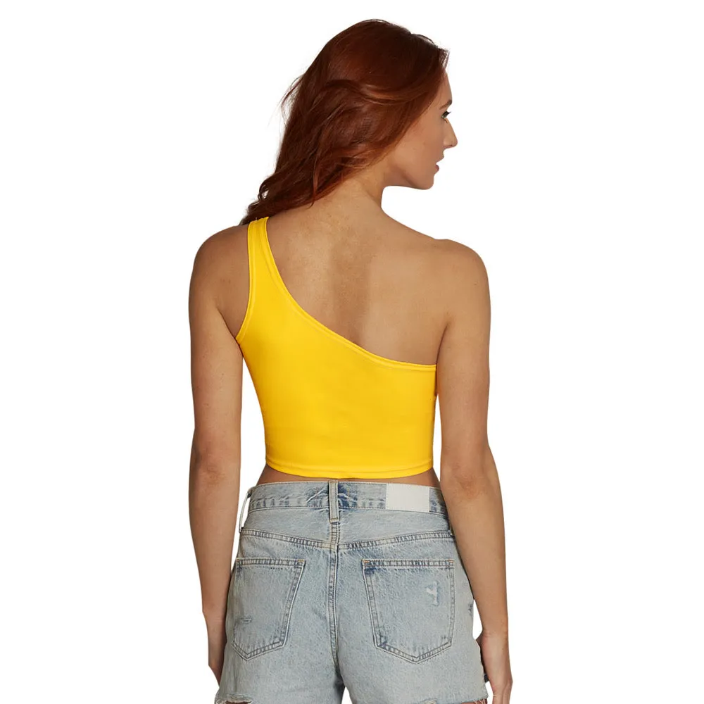 Arizona State ASU Yellow One Shoulder Top