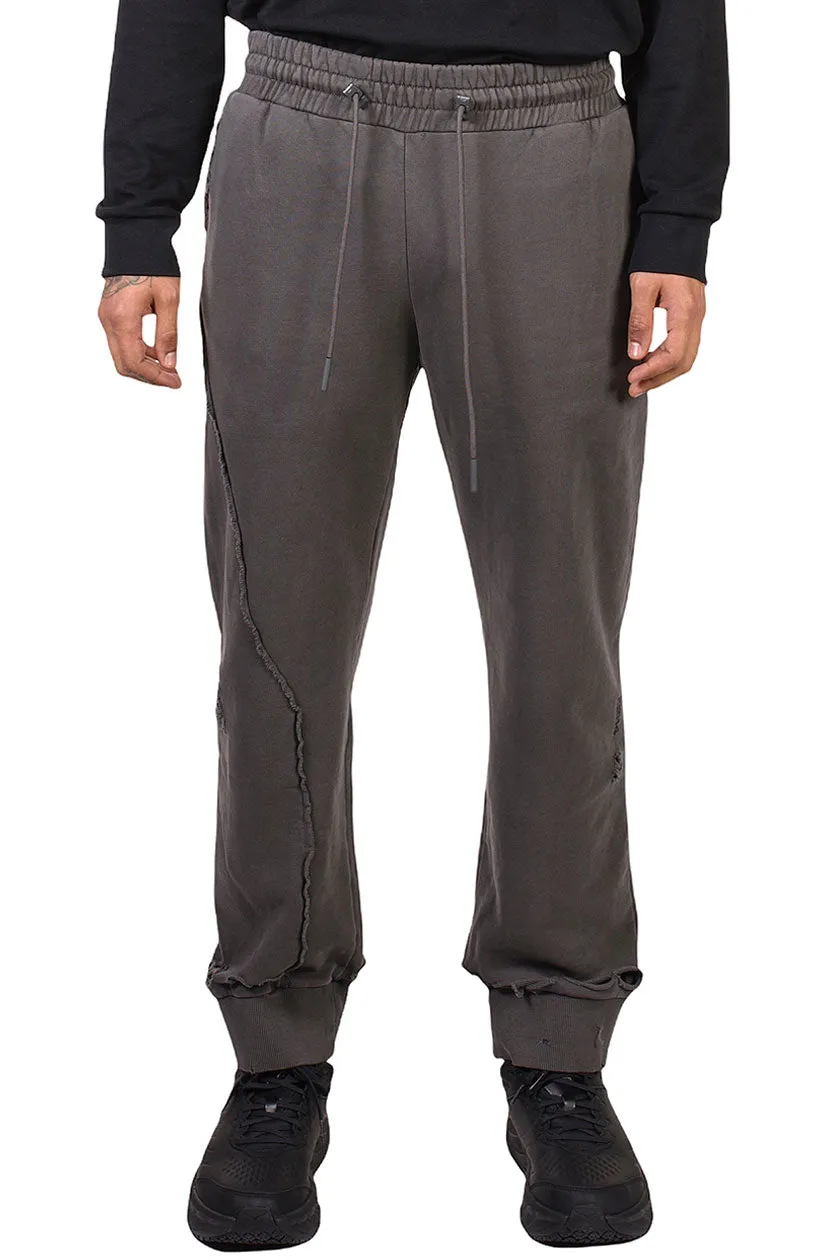 Asymetric Agitator Distressed Sweatpants