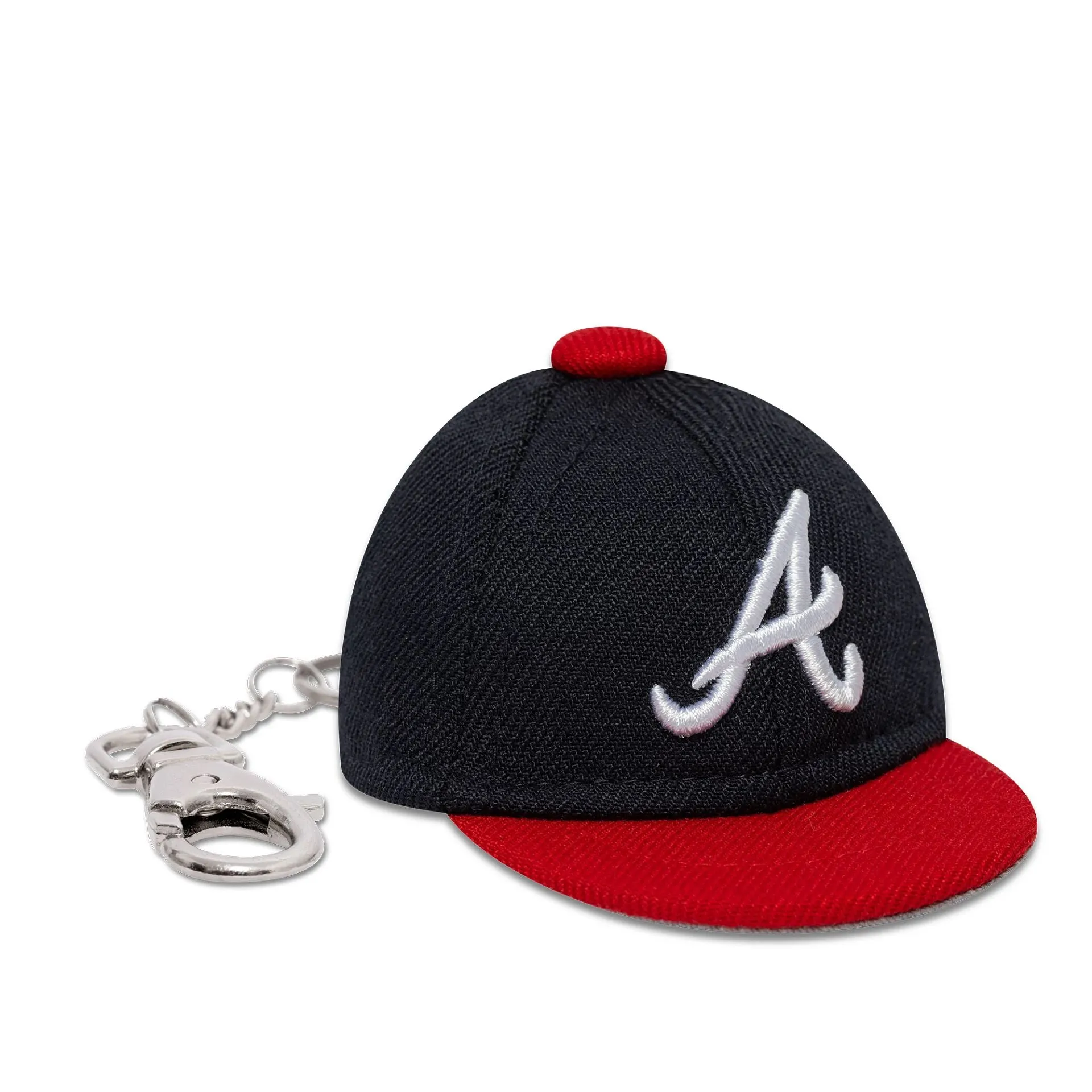 Atlanta Braves MLB Mini Cap Navy Key Chain