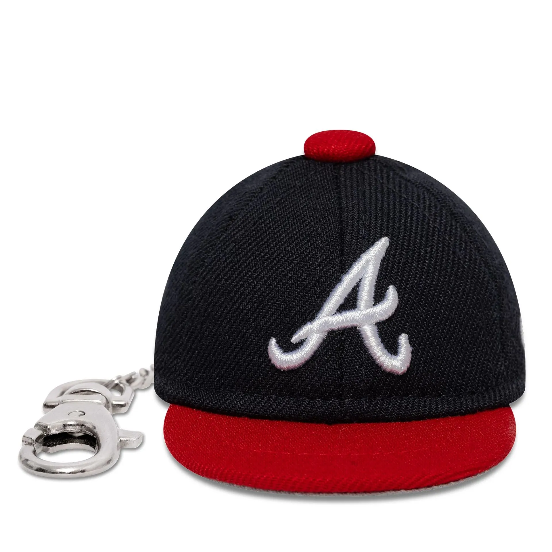 Atlanta Braves MLB Mini Cap Navy Key Chain