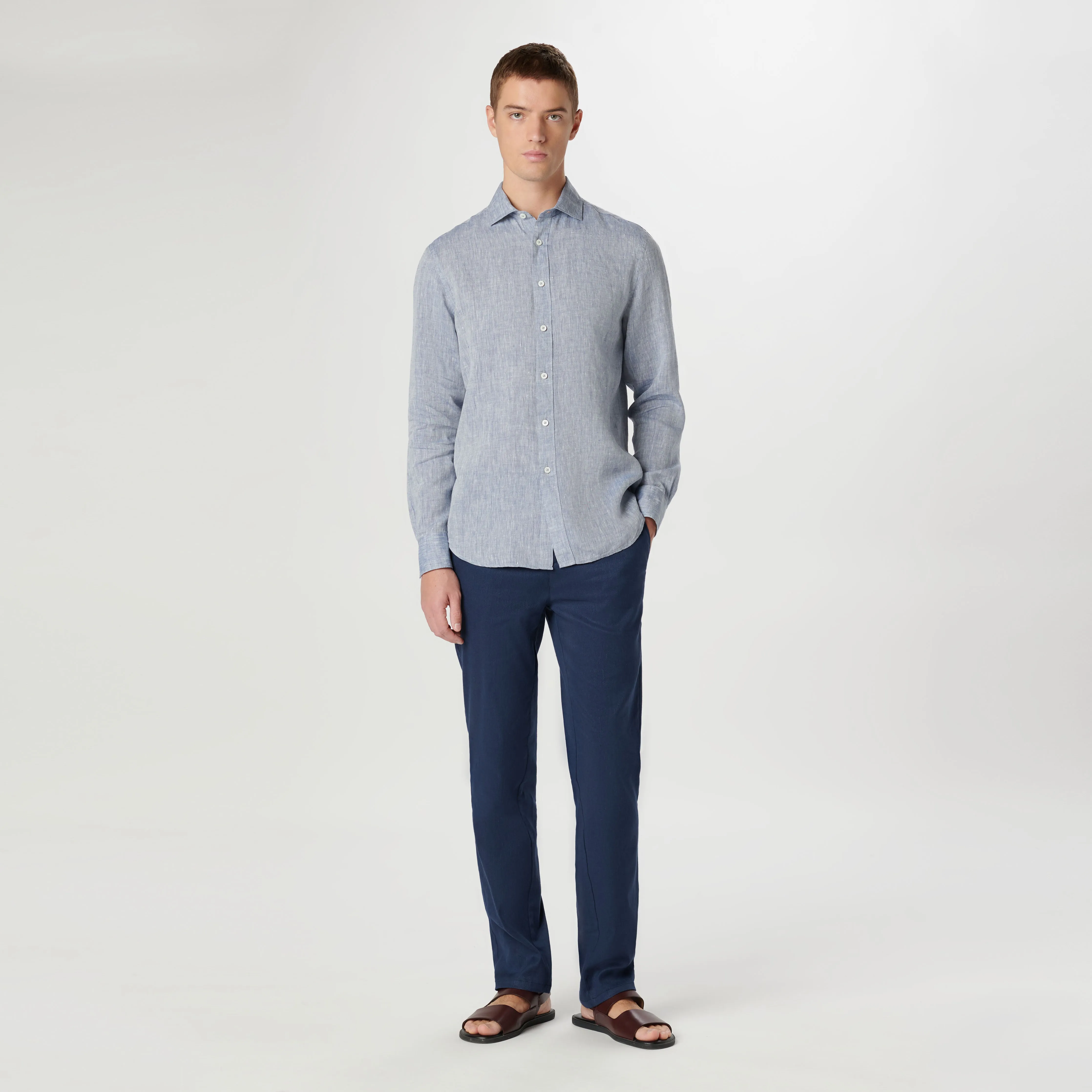 AXEL Solid Linen Shirt