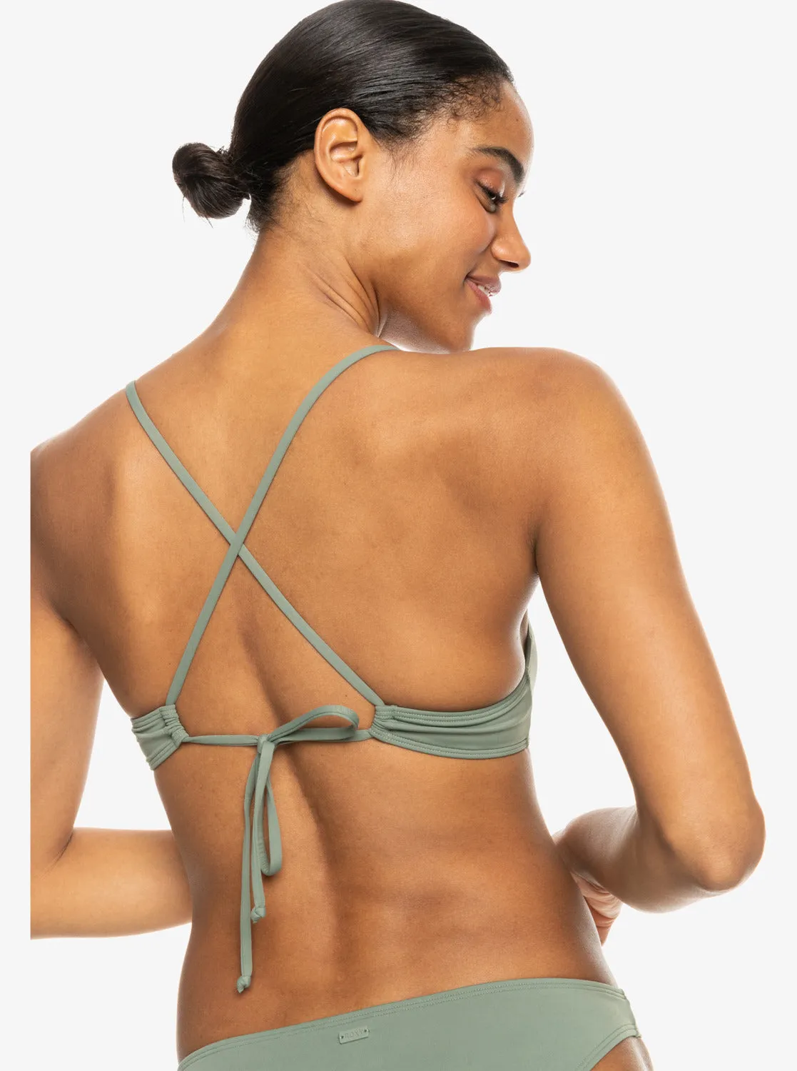 Beach Classics Athletic Triangle Bikini Top - Agave Green