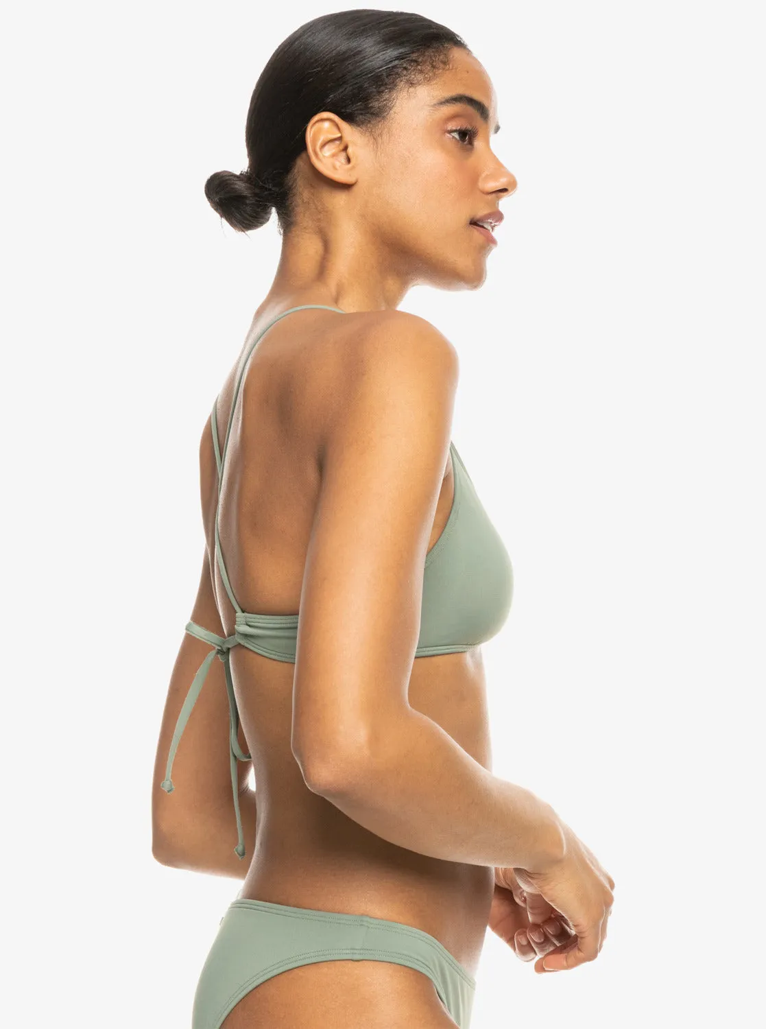 Beach Classics Athletic Triangle Bikini Top - Agave Green