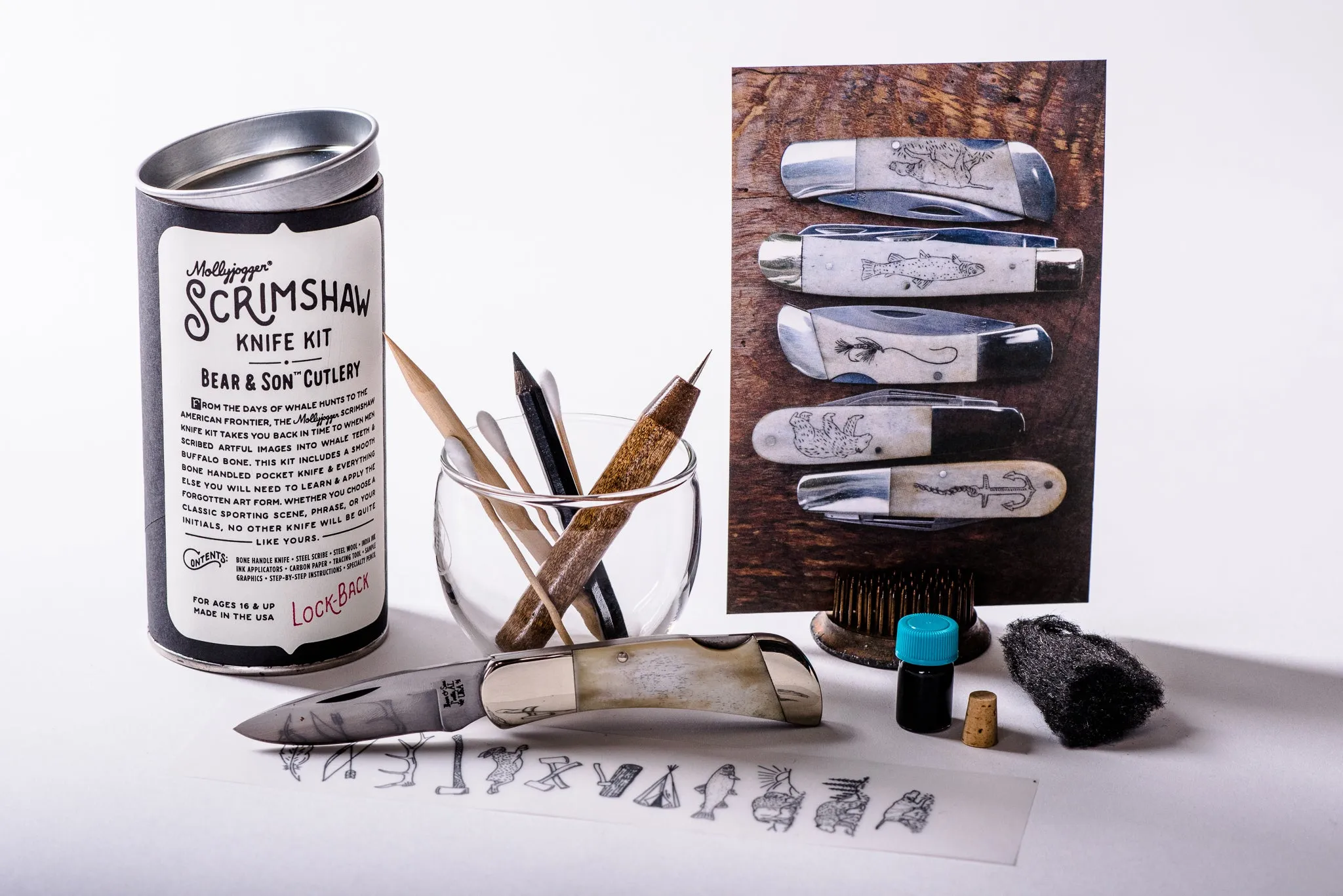 Bear & Son Scrimshaw Knife Kit | Mollyjogger