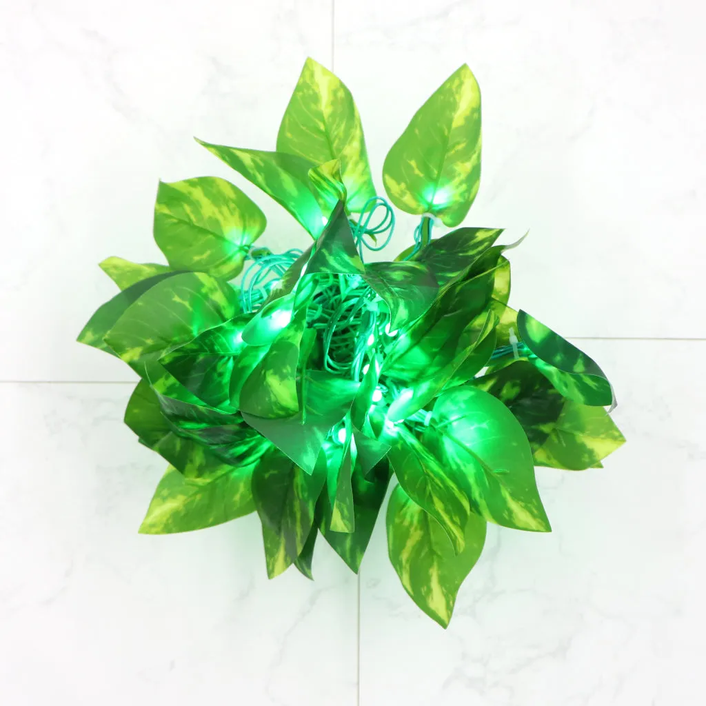 Big Lite Green Leaf 38 LED String Fairy Lights