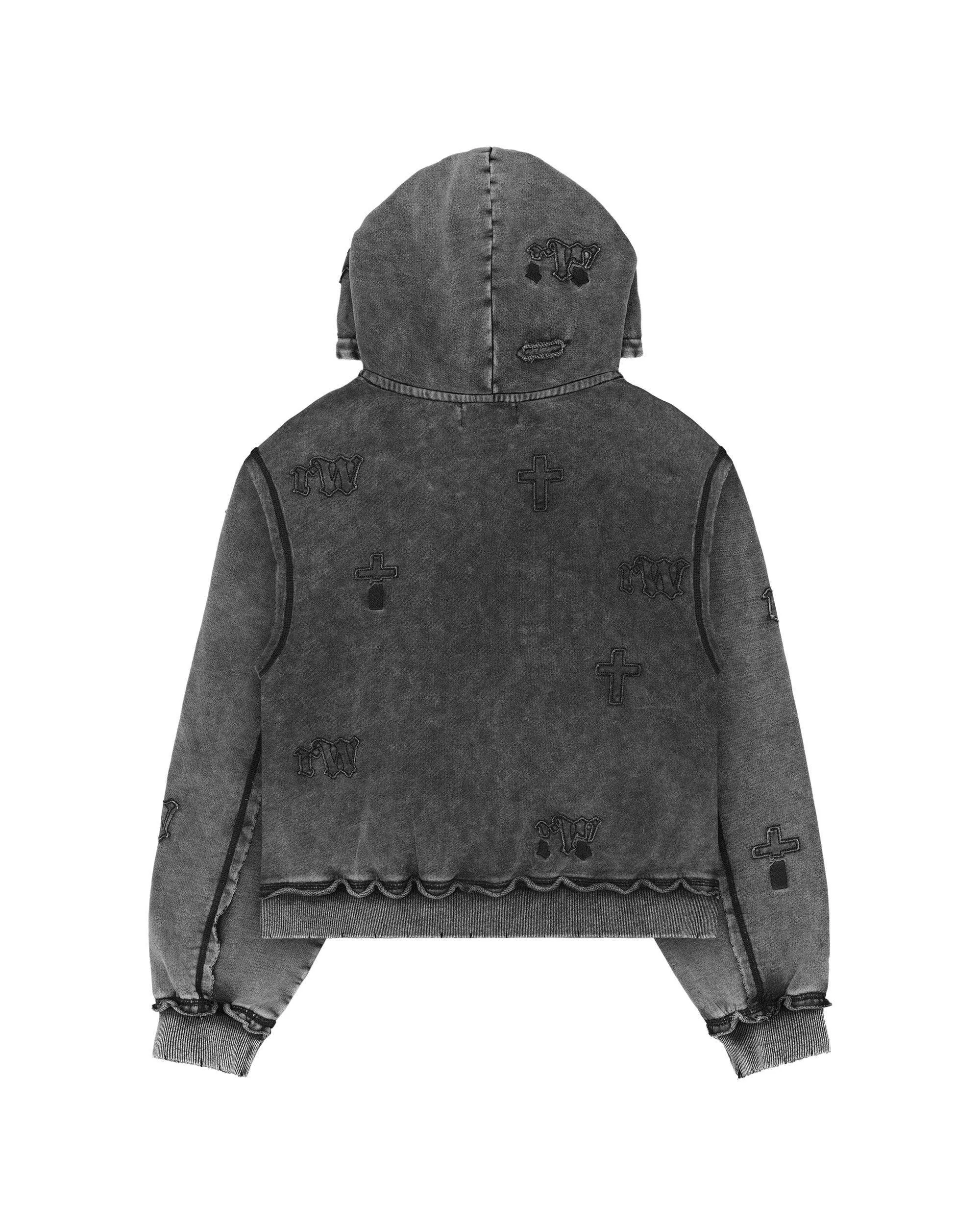 Black Ghost Cross Hoodie