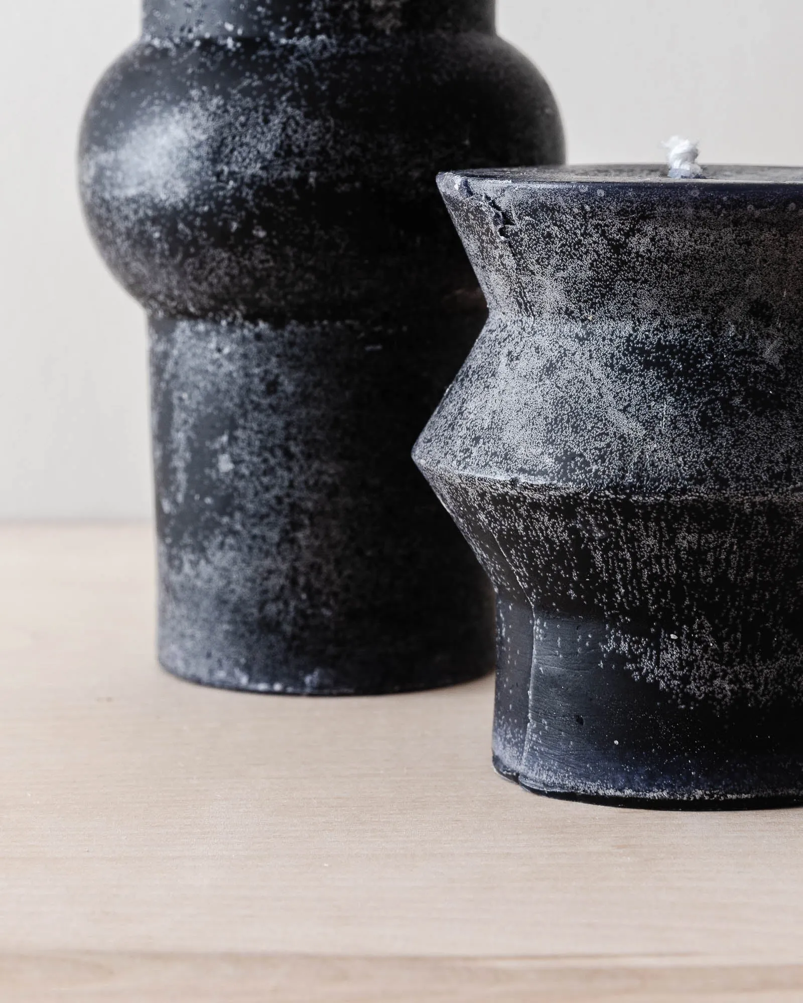 Black Totem Pillar Candles