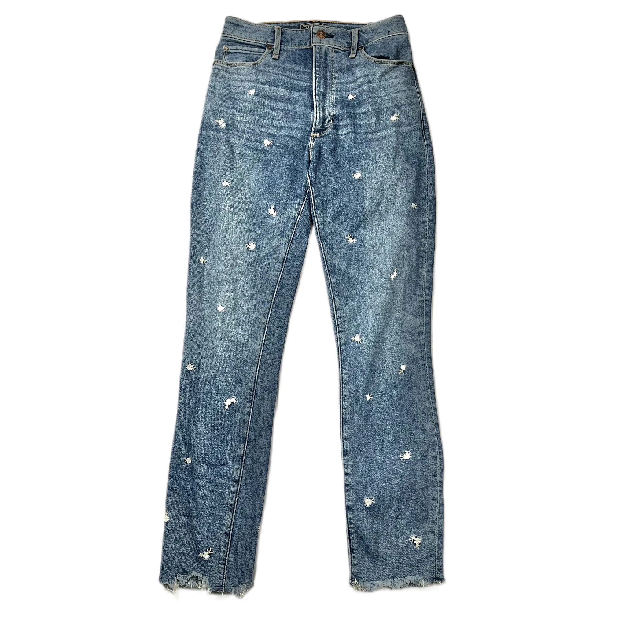 Blue Denim Jeans Skinny By Abercrombie And Fitch, Size: 2