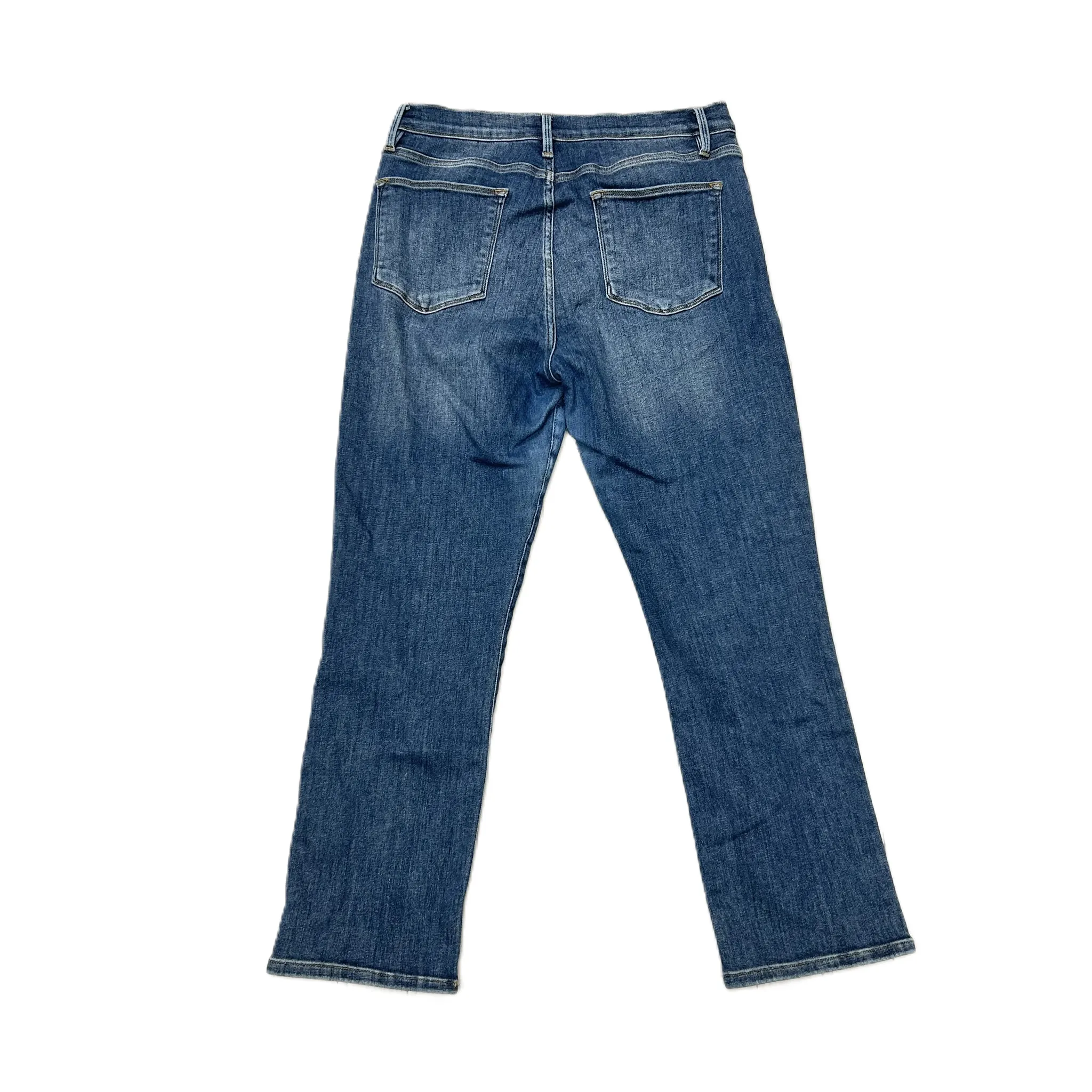 Blue Denim Jeans Straight By Frame, Size: 14