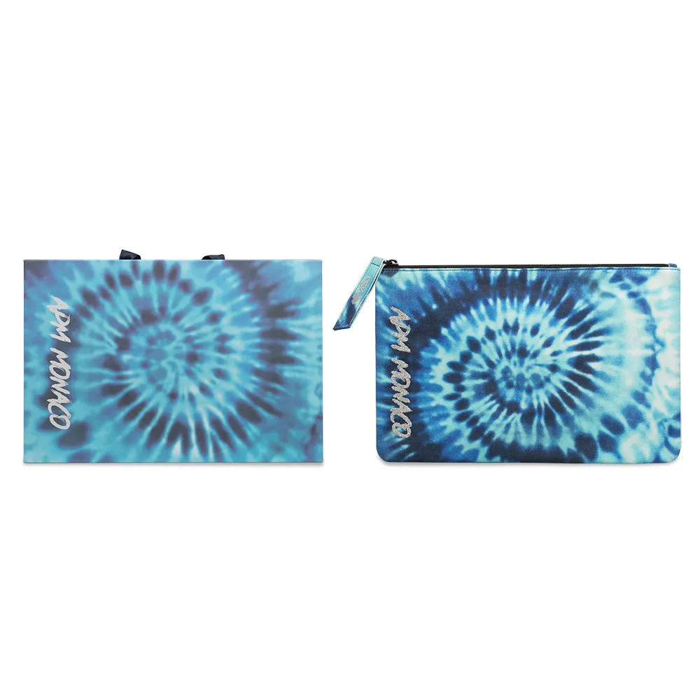 Blue Tie-Dye Clutch