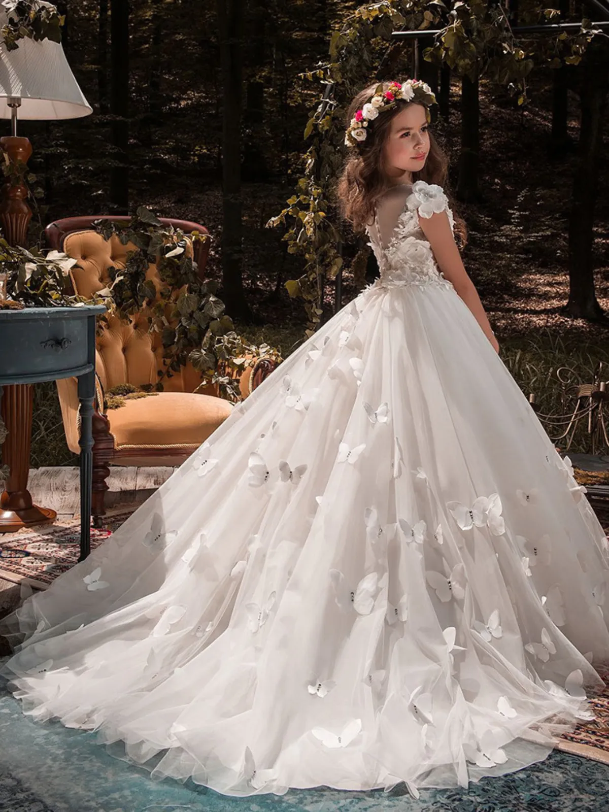 Boho Butterfly Dream Tulle Special Occasion Gown