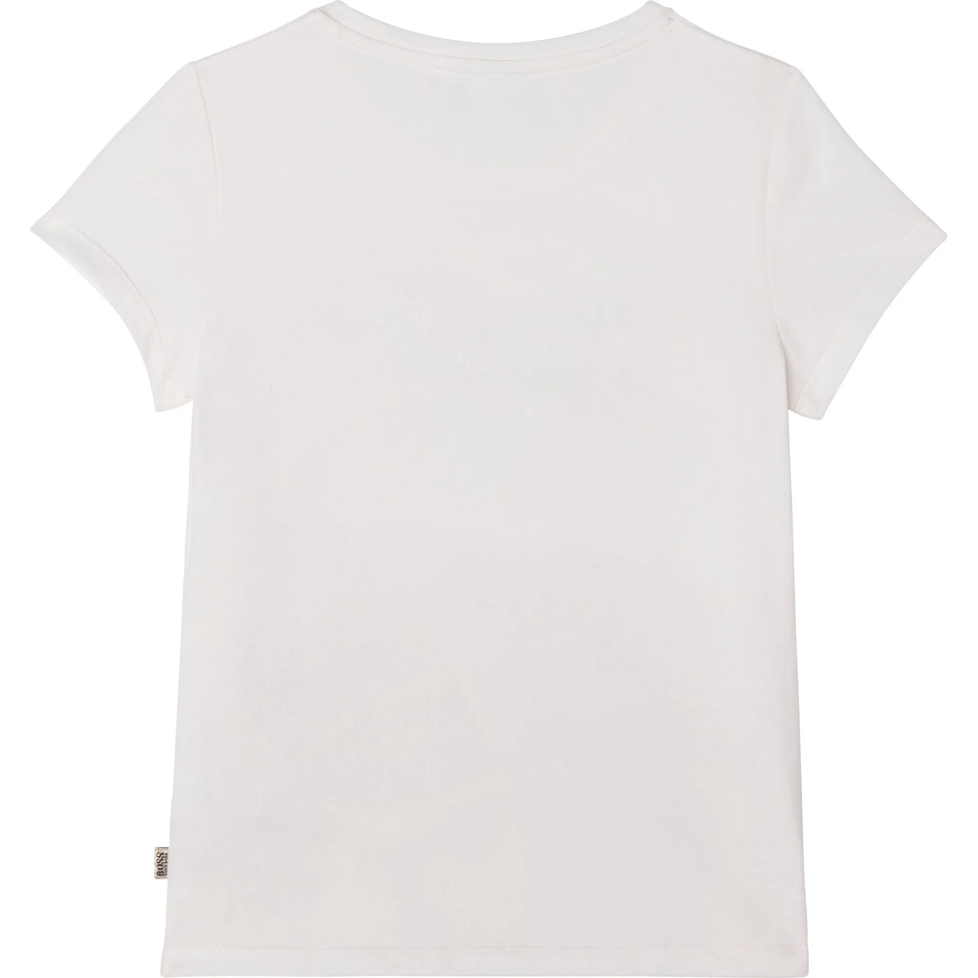 Boss J15430 Kids Short Sleeve T Shirt Off White