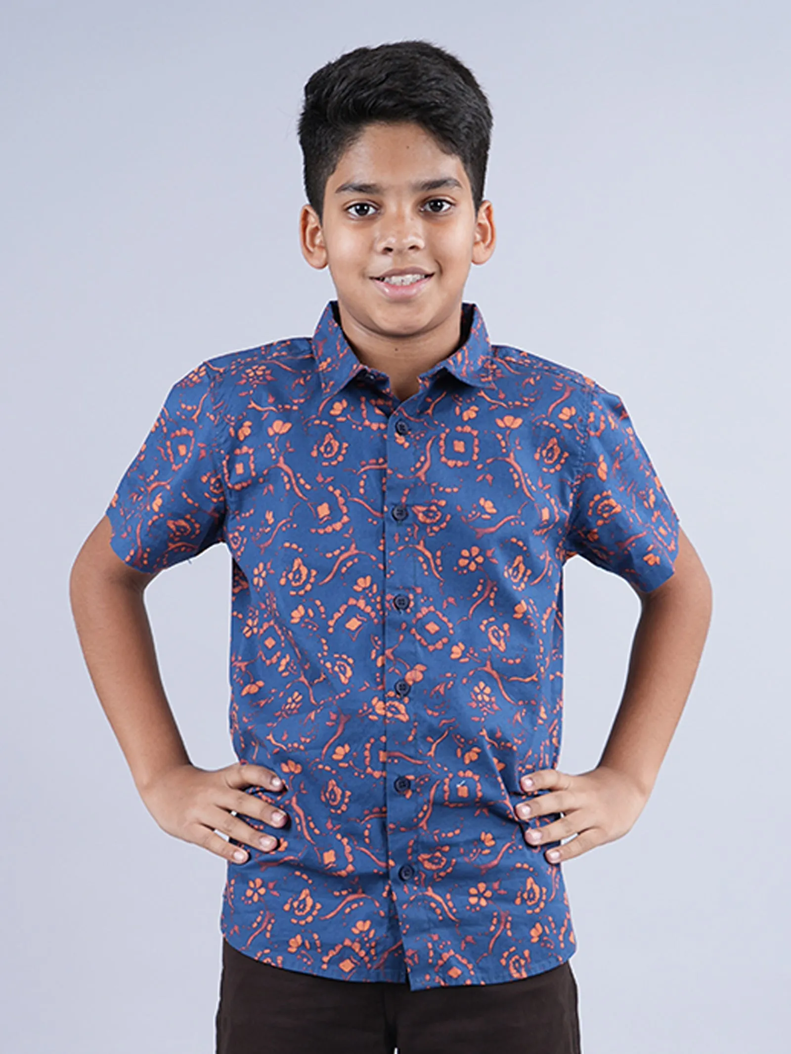 Boys AOP Half Sleeve Shirt