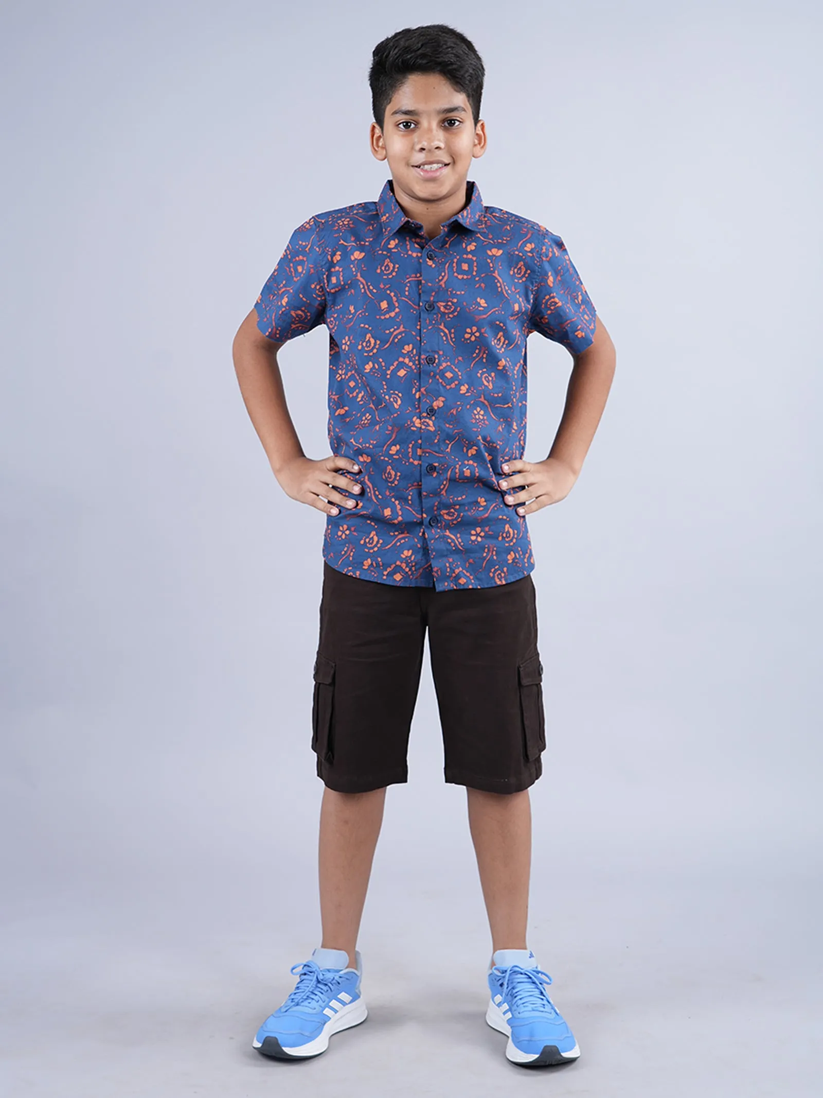 Boys AOP Half Sleeve Shirt