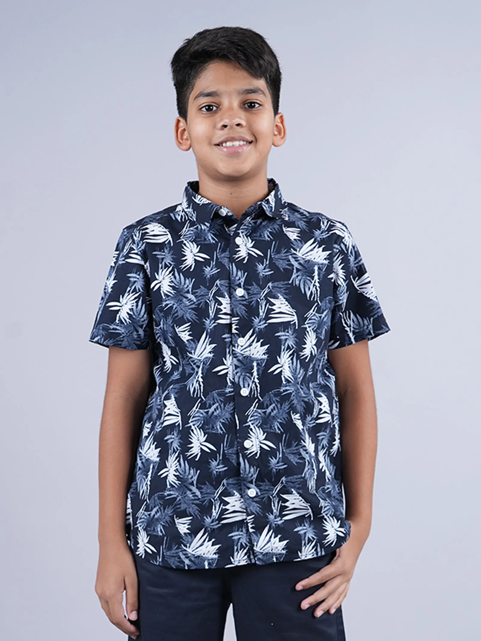 Boys AOP Half Sleeve Shirt