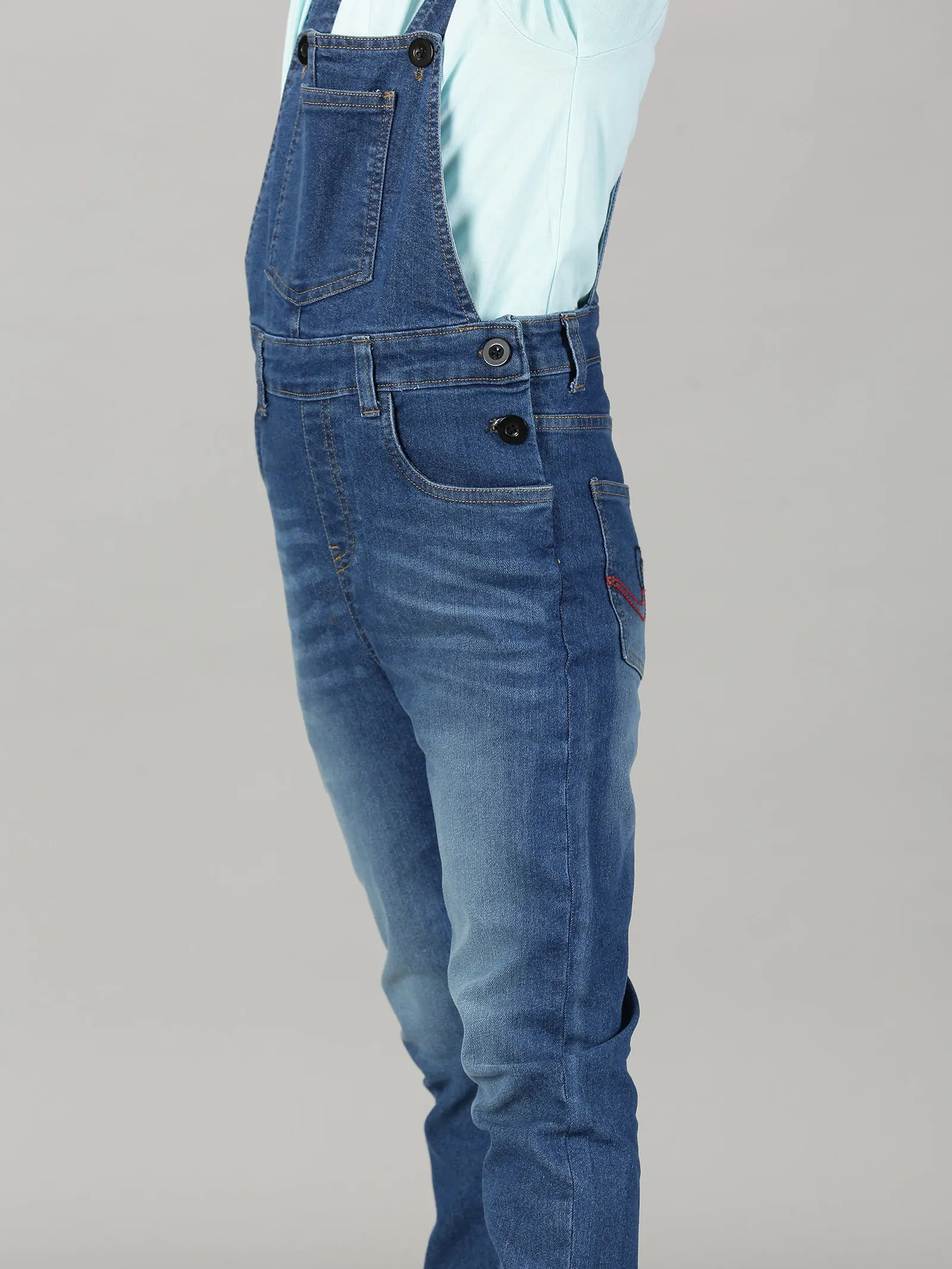 Boys Denim Dungaree Pant