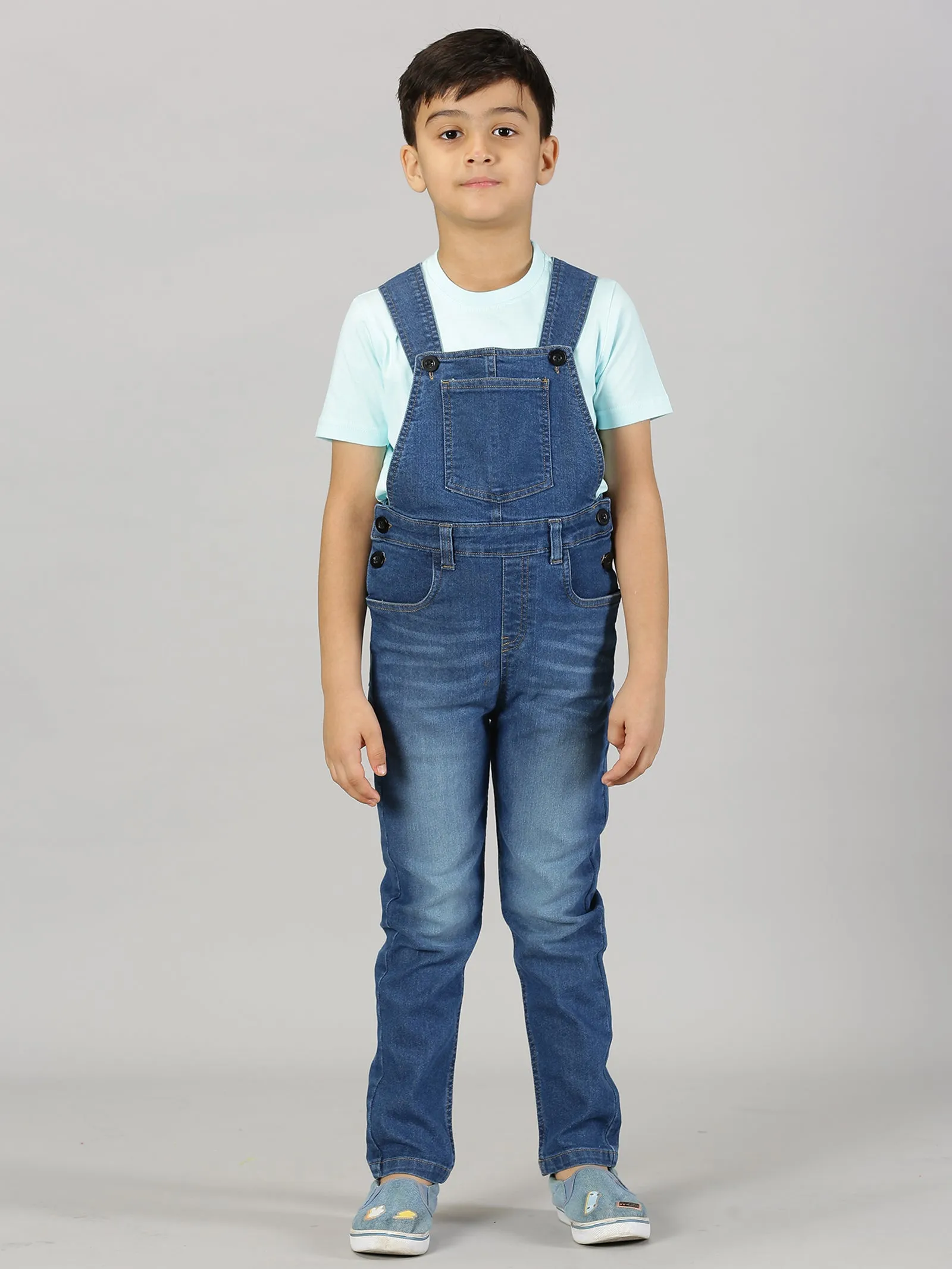 Boys Denim Dungaree Pant