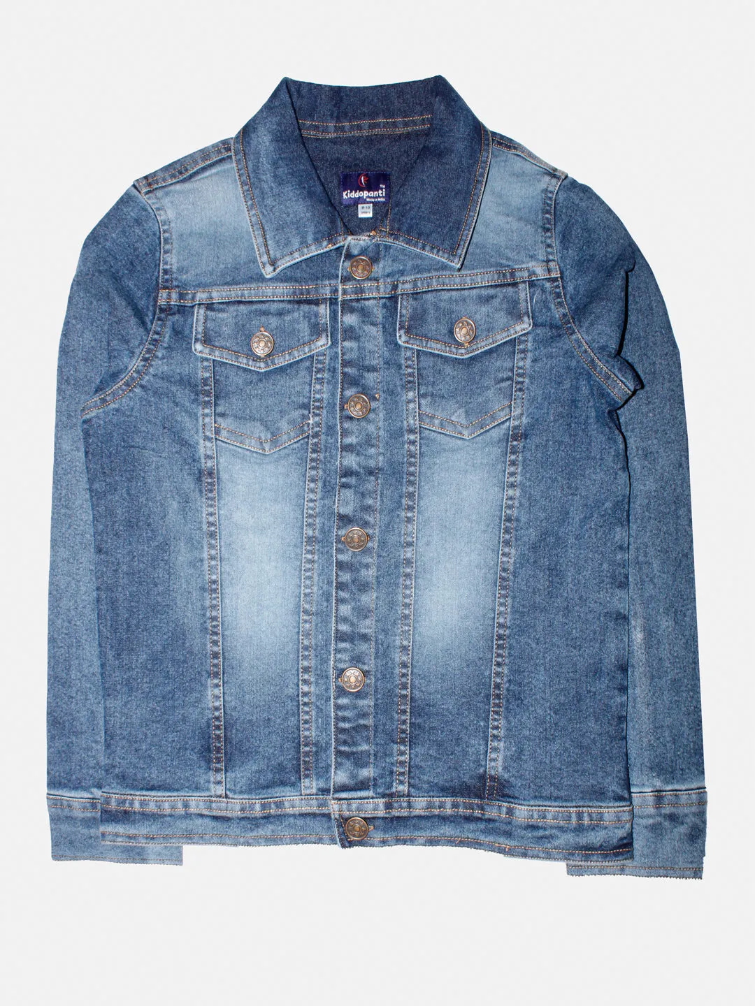 Boys Denim Jacket With Badge