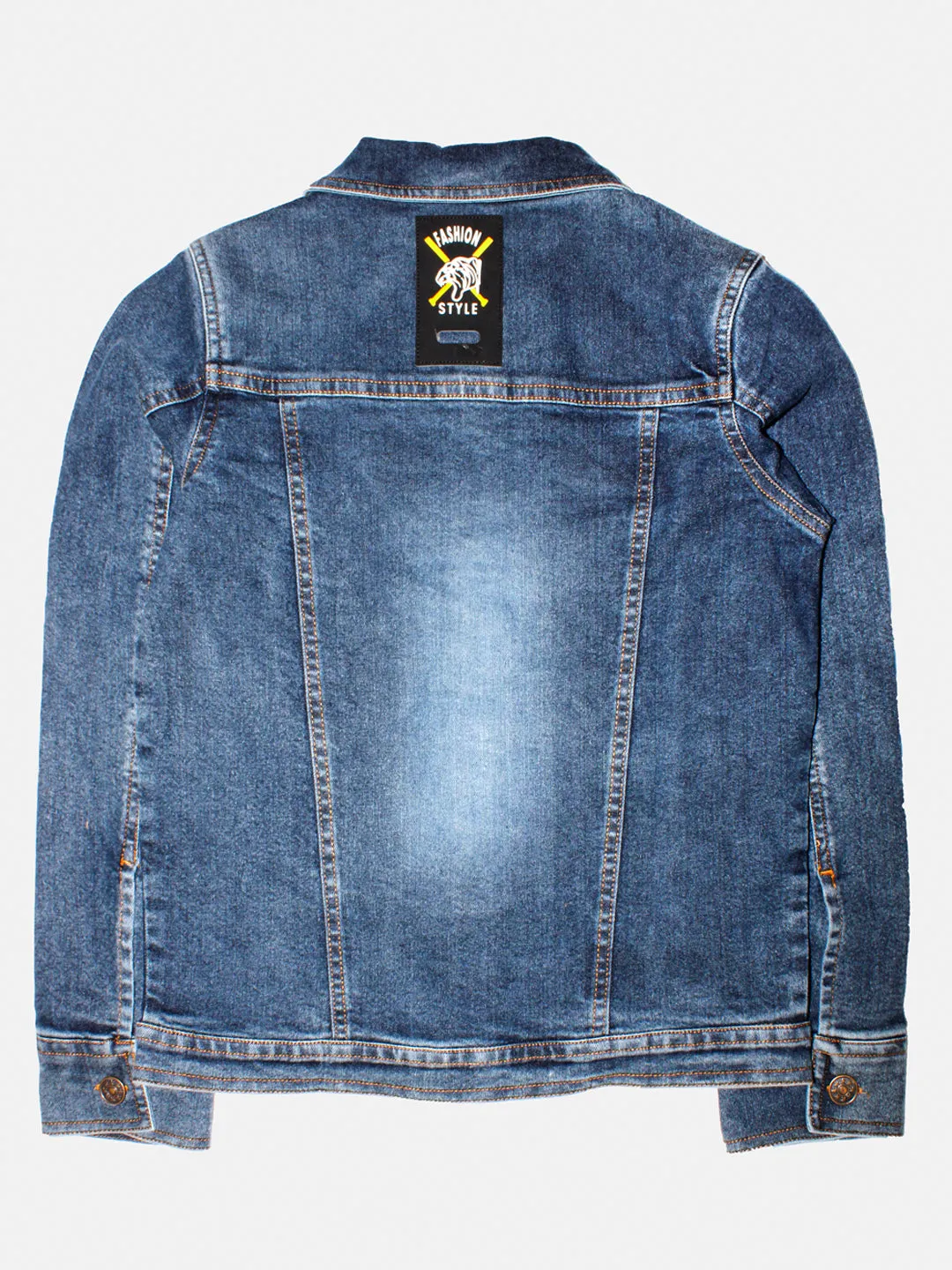 Boys Denim Jacket With Badge