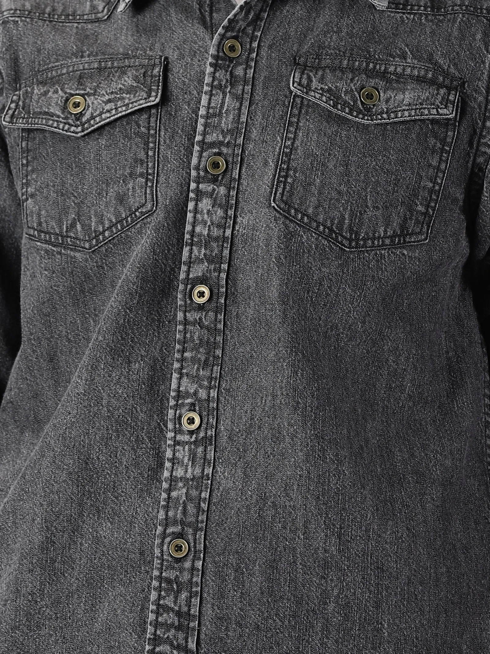 Boys Double Pocket Denim Shirt