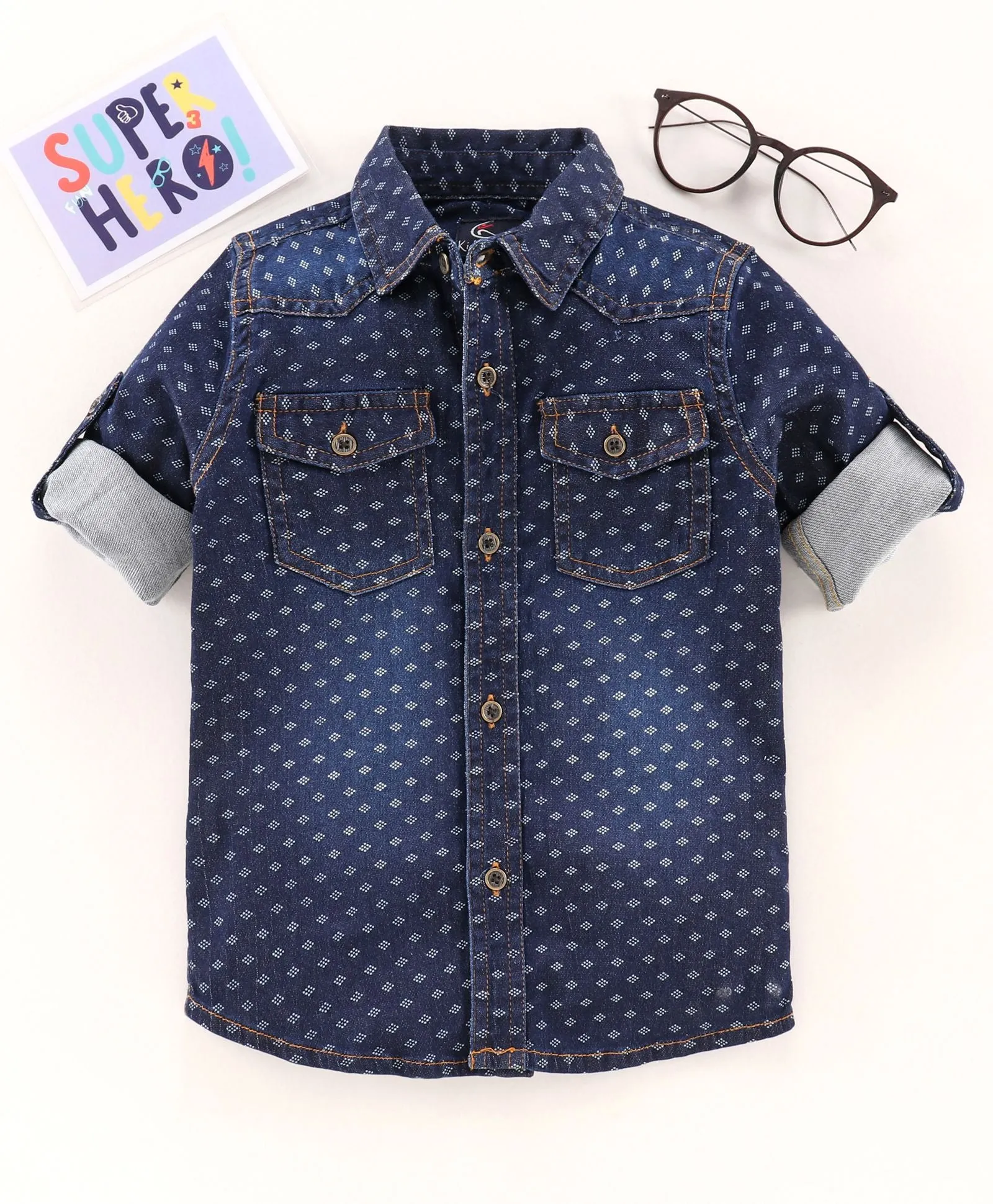 Boys Full Sleeves Denim Shirt