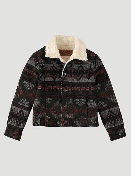 Boys Wrangler® Jacquard Jacket - Sherpa Lined