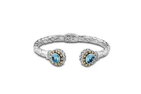 Buena Bangle- Blue Topaz