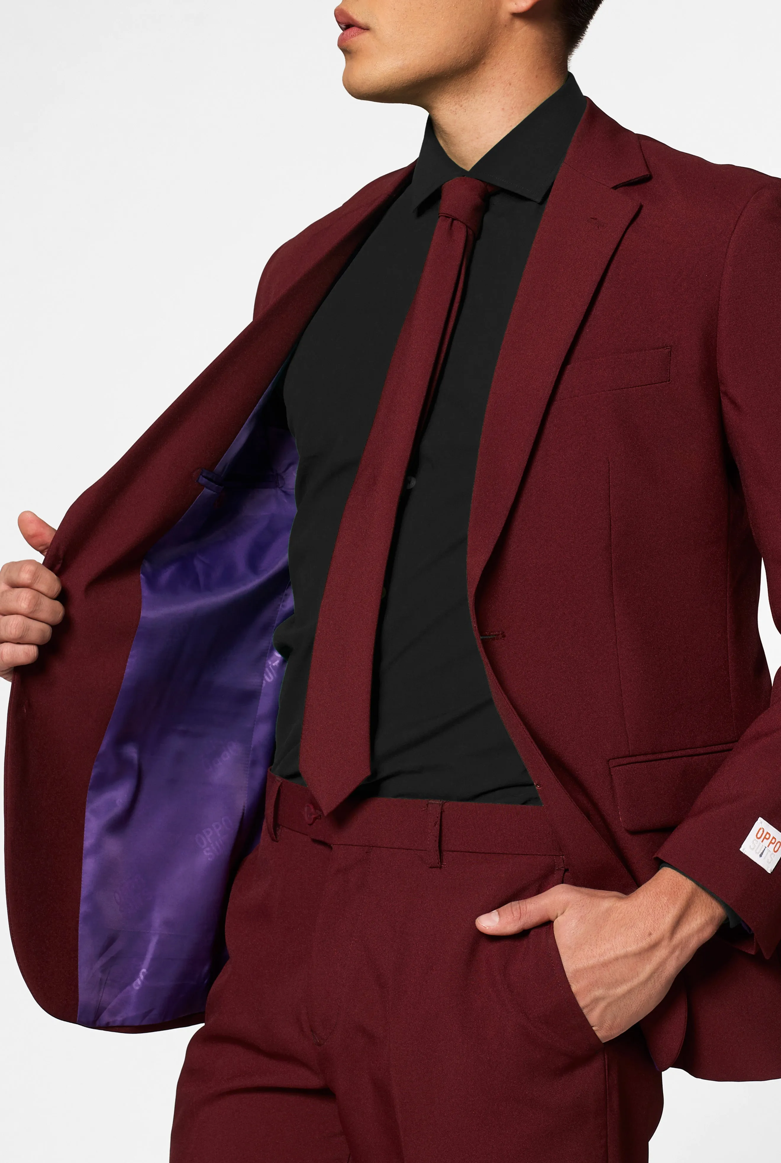 Burgundy Wedding Suit