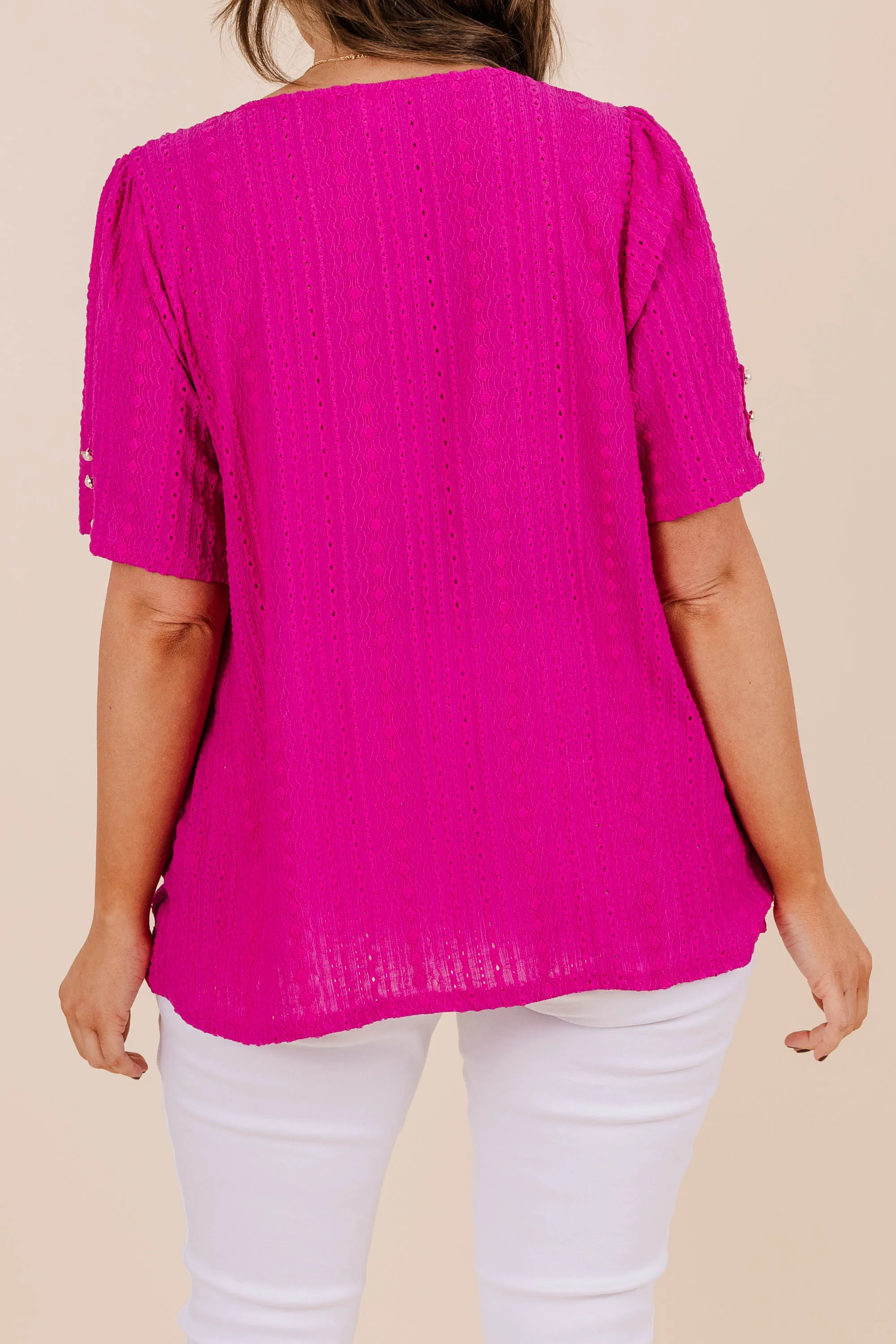 Butterfly Bloom Top, Magenta