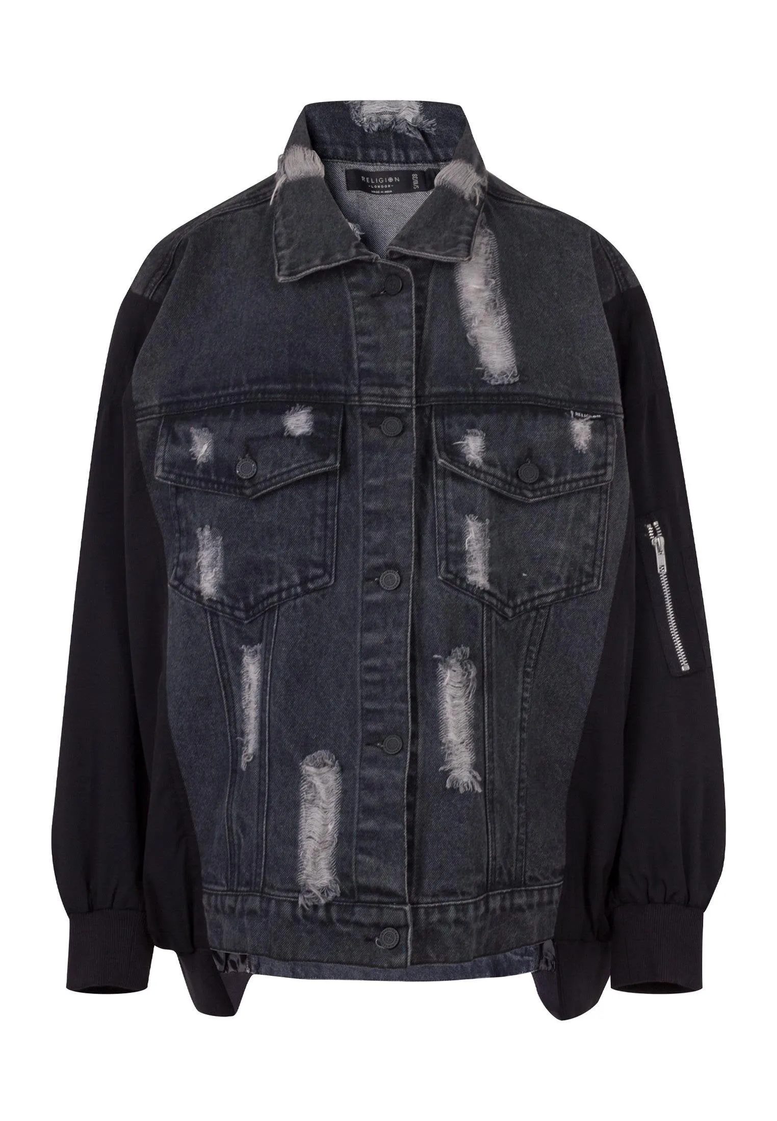 CAPRICORN DENIM JACKET WASHED BLACK