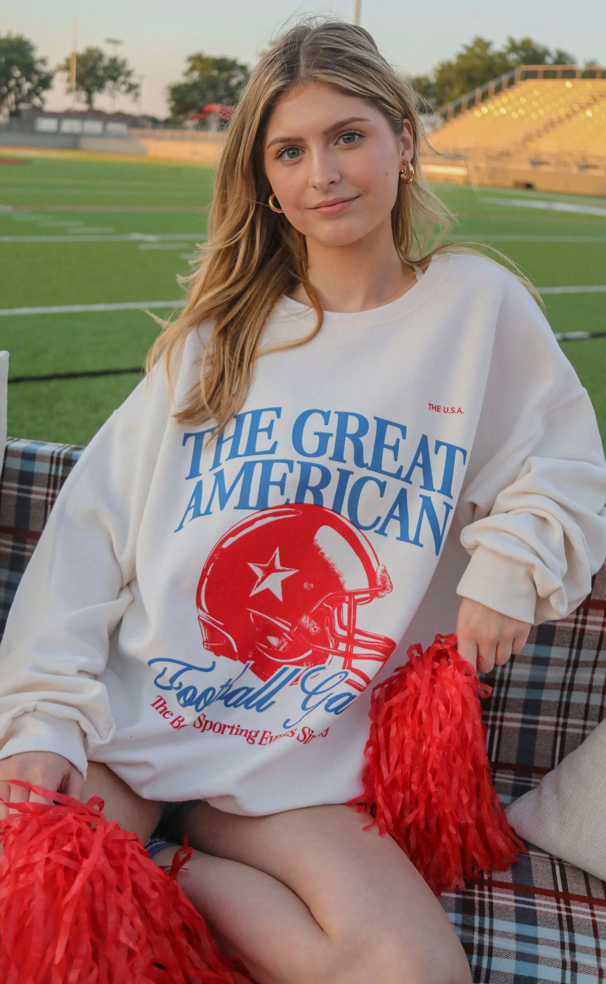 charlie southern: great american football game sweatshirt